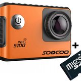 Camera Video Sport 4K iUni Dare S100 Orange, WiFi, GPS, mini HDMI, 2 inch LCD + Card MicroSD 16GB Ca